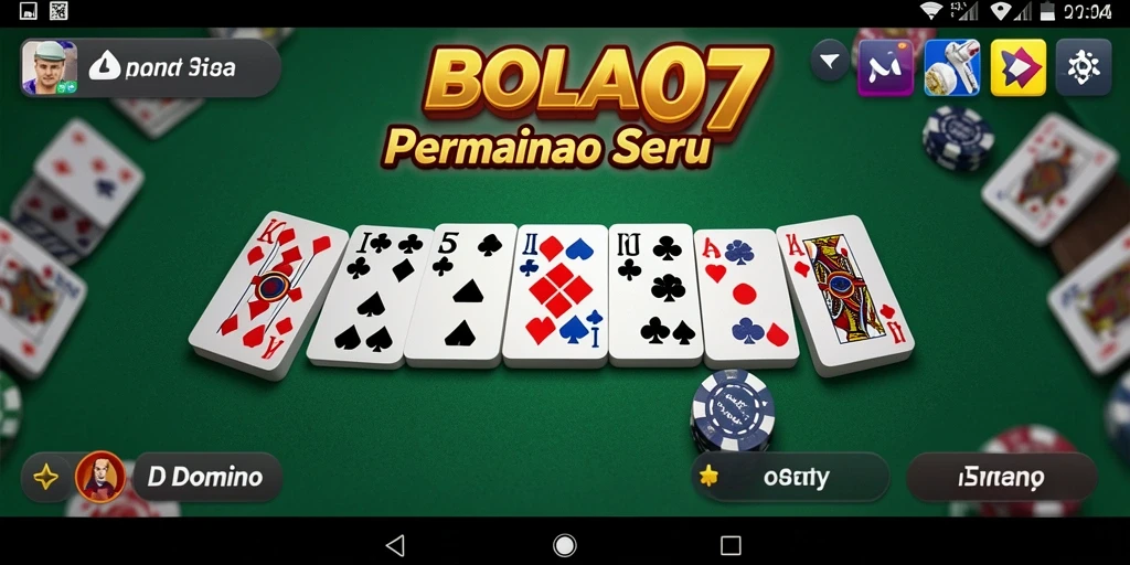 Antarmuka permainan BOLA07 yang menarik dan interaktif.